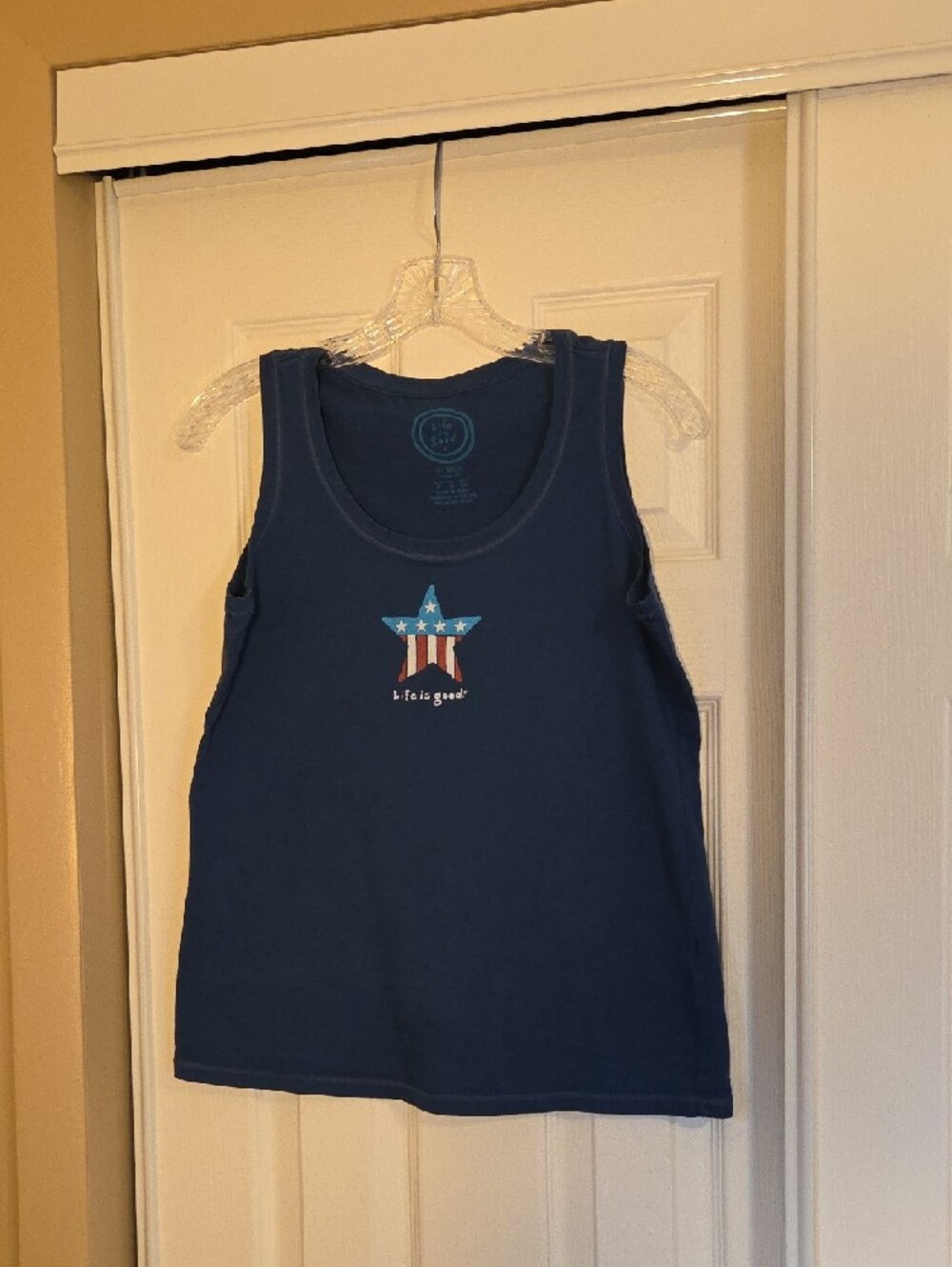 Life Is Good Patriotic Star Women's Tank Size S